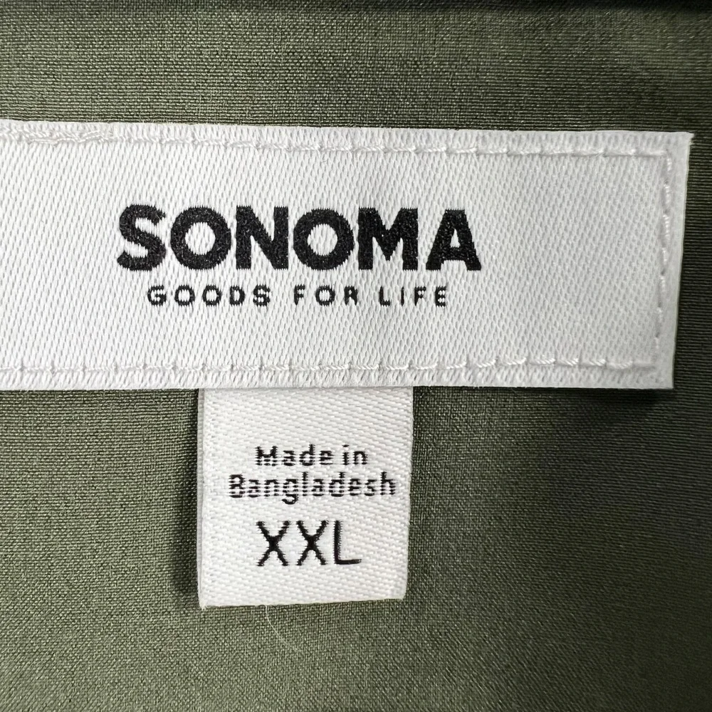 Sonoma‎ Mens Swim Trunks Scallop Shorts 2XL XXL Green Lined New NWT 7
